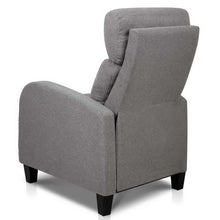 Load image into Gallery viewer, Artiss Fabric Reclining Armchair - Grey
