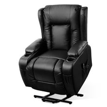 Load image into Gallery viewer, Artiss Electric Recliner Chair Lift Heated Massage Chairs Lounge Sofa Leather
