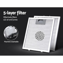 Load image into Gallery viewer, Devanti Range Hood 60cm 600mm Kitchen Canopy Stainless Steel Rangehood Wall Mount
