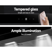 Load image into Gallery viewer, Devanti Rangehood 600mm Range Hood 60cm Stainless Steel Glass Kitchen Canopy

