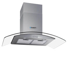 Load image into Gallery viewer, Devanti Range Hood 900mm Rangehood Kitchen Stainless Glass Canopy 90cm
