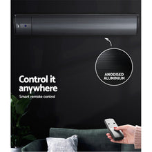 Load image into Gallery viewer, Devanti Electric Infrared Radiant Strip Heater Panel Heat Remote Control 2400W

