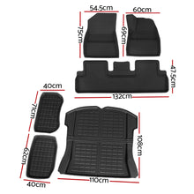 Load image into Gallery viewer, Weisshorn Car Rubber Floor Mats for Tesla Model 3 Trunk Toolbox Cargo Mat Carpet
