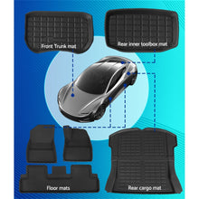 Load image into Gallery viewer, Weisshorn Car Rubber Floor Mats for Tesla Model 3 Trunk Toolbox Cargo Mat Carpet
