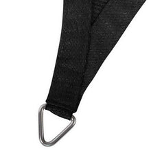 Load image into Gallery viewer, Instahut Shade Sail 4x6m Rectangle 280GSM 98% Black Shade Cloth
