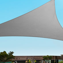 Load image into Gallery viewer, Instahut Shade Sail 5x5x5m Triangle 280GSM 98% Grey Shade Cloth
