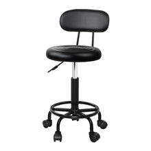 Load image into Gallery viewer, Artiss Salon Stool Swivel Chairs with Back Barber Beauty Hydralic Lift
