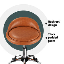 Load image into Gallery viewer, Artiss Salon Stool Swivel Chair Backrest Chairs

