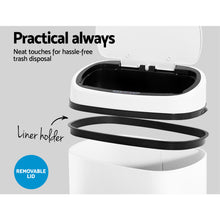 Load image into Gallery viewer, Devanti 58L Motion Sensor Bin Rubbish Automatic White
