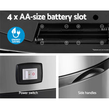 Load image into Gallery viewer, Devanti 68L Motion Sensor Bin Rubbish Automatic Silver
