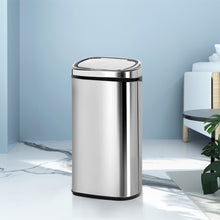 Load image into Gallery viewer, Devanti 68L Motion Sensor Bin Rubbish Automatic Silver
