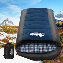 Load image into Gallery viewer, Weisshorn Sleeping Bag Single Thermal Camping Hiking Tent Blue -20�C
