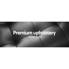 Load image into Gallery viewer, Exquisite 3 Seater PU Leather Sofa Bed - Black
