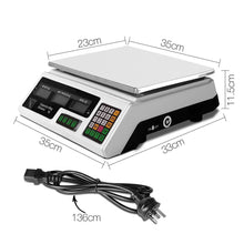 Load image into Gallery viewer, 40KG Digital Kitchen Scale Electronic Scales Shop Market Commercial
