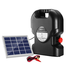 Load image into Gallery viewer, Giantz Fence Energiser 15KM Solar Powered 0.8J Electric

