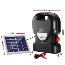 Load image into Gallery viewer, Giantz Fence Energiser 15KM Solar Powered 0.8J Electric
