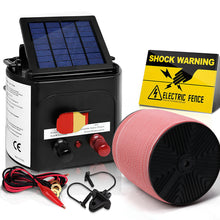 Load image into Gallery viewer, Giantz Fence Energiser 5KM Solar Powered Electric 2000M Poly Tape
