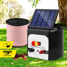 Load image into Gallery viewer, Giantz Fence Energiser 8KM Solar Powered Electric 400M Poly Tape Insulator
