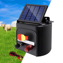 Load image into Gallery viewer, Giantz Fence Energiser 5KM Solar Powered 0.15J Electric Fencing Charger
