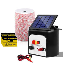 Load image into Gallery viewer, Giantz Fence Energiser 8KM Solar Powered Electric 2KM Poly Wire
