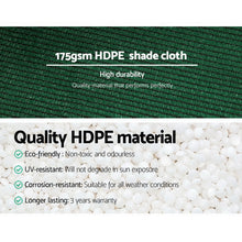Load image into Gallery viewer, 1.83x20m Sun Shade Cloth - Green, 70% Shade Block
