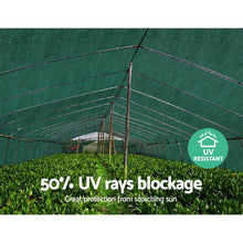Load image into Gallery viewer, 1.83x30m Shade Sail Cloth Mesh - Green, 50% UV Sun Shade
