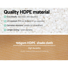 Load image into Gallery viewer, Instahut 3.66 x 10m Shade Sail Cloth - Beige

