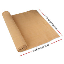 Load image into Gallery viewer, 3.66 x 20m Shade Sail Cloth - Sandstone, 50% shade block
