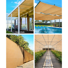 Load image into Gallery viewer, 3.66 x 20m Shade Sail Cloth - Sandstone, 50% shade block
