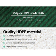 Load image into Gallery viewer, Instahut 50% UV Sun Shade Cloth Shadecloth Sail Roll Mesh Garden Outdoor 3.66x30m Green
