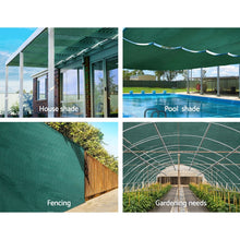 Load image into Gallery viewer, Instahut 3.66x30m 50% UV Shade Cloth Shadecloth Sail Garden Mesh Roll Outdoor Green
