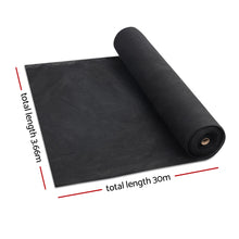Load image into Gallery viewer, Instahut 3.66x30m 30% UV Shade Cloth Shadecloth Sail Garden Mesh Roll Outdoor Black
