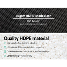 Load image into Gallery viewer, Instahut 3.66x30m 30% UV Shade Cloth Shadecloth Sail Garden Mesh Roll Outdoor Black
