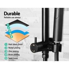 Load image into Gallery viewer, Cefito WELS 9'' Rain Shower Head Set Round Handheld High Pressure Wall Black
