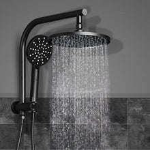 Load image into Gallery viewer, Cefito WELS 9'' Rain Shower Head Set Round Handheld High Pressure Wall Black
