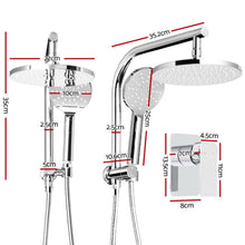 Load image into Gallery viewer, WELS Round Handheld High Pressure Wall Chrome 9&#39;&#39; Rain Shower Head Mixer
