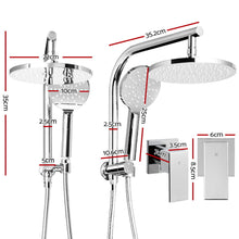 Load image into Gallery viewer, Cefito WELS 9'' Rain Shower Head Taps Round Handheld High Pressure Wall Chrome
