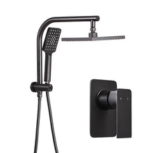 Load image into Gallery viewer, Cefito WELS 8'' Rain Shower Head Mixer Square Handheld High Pressure Wall Black
