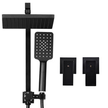 Load image into Gallery viewer, Cefito WELS 8'' Rain Shower Head Taps Square Handheld High Pressure Wall Black
