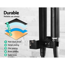Load image into Gallery viewer, Cefito WELS 8'' Rain Shower Head Taps Square Handheld High Pressure Wall Black
