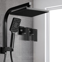 Load image into Gallery viewer, Cefito WELS 8'' Rain Shower Head Taps Square Handheld High Pressure Wall Black
