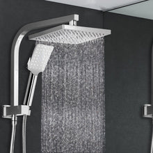 Load image into Gallery viewer, Cefito WELS 8'' Rain Shower Head Set Square Handheld High Pressure Wall Chrome
