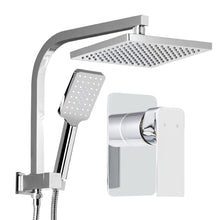 Load image into Gallery viewer, Cefito WELS 8'' Rain Shower Head Mixer Square Handheld High Pressure Wall Chrome
