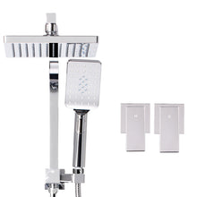 Load image into Gallery viewer, Cefito WELS 8'' Rain Shower Head Taps Square Handheld High Pressure Wall Chrome
