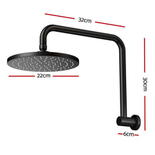 Load image into Gallery viewer, 9'' Rain Shower Head Overhead High-pressure Swivel Black
