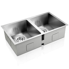 Load image into Gallery viewer, Cefito 77cm x 45cm Stainless Steel Kitchen Sink Under/Top/Flush Mount Silver

