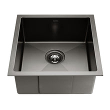 Load image into Gallery viewer, Cefito 44cm x 44cm Stainless Steel Kitchen Sink Under/Top/Flush Mount Black

