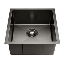 Load image into Gallery viewer, Cefito 51cm x 45cm Stainless Steel Kitchen Sink Under/Top/Flush Mount Black
