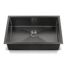 Load image into Gallery viewer, Cefito 70cm x 45cm Stainless Steel Kitchen Sink Under/Top/Flush Mount Black
