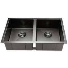 Load image into Gallery viewer, Cefito 77cm x 45cm Stainless Steel Kitchen Sink Under/Top/Flush Mount Black
